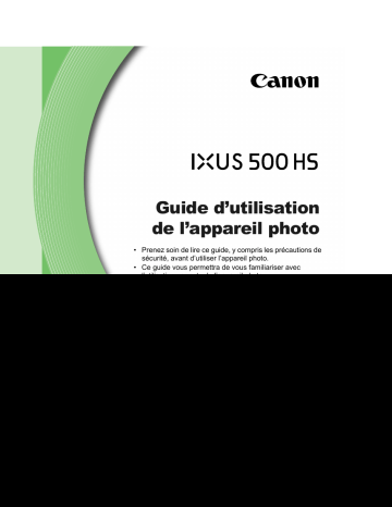 Canon IXUS 500 HS Manuel utilisateur | Fixfr