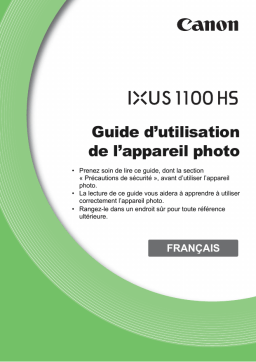 Canon IXUS 1100 HS Manuel utilisateur