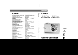 Canon DIGITAL IXUS 430 Manuel utilisateur