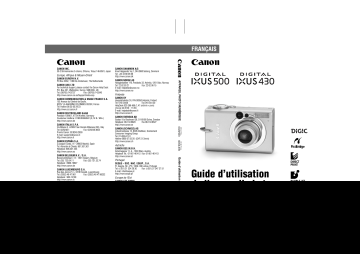 DIGITAL IXUS 500 | Canon DIGITAL IXUS 430 Manuel utilisateur | Fixfr