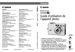 Canon Digital IXUS V2 Manuel utilisateur