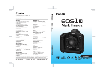 Canon EOS-1D Mark II Manuel utilisateur | Fixfr