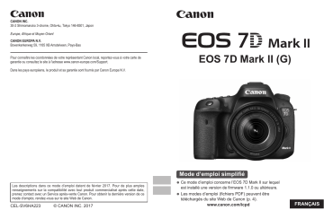 Canon EOS 7D Mark II Manuel utilisateur | Fixfr