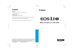 Canon EOS-1D X Manuel utilisateur