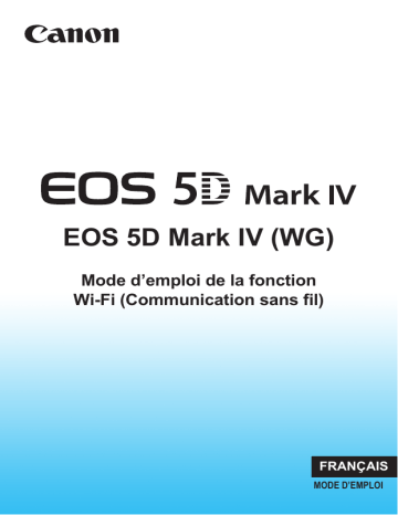 Canon EOS 5D Mark IV Manuel utilisateur | Fixfr