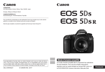EOS 5DS R | Canon EOS 5DS Manuel utilisateur | Fixfr