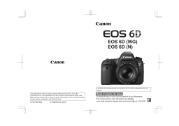 Canon EOS 6D Manuel utilisateur