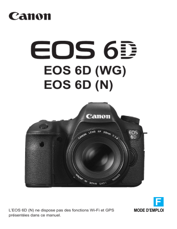 Canon EOS 6D Manuel utilisateur | Fixfr