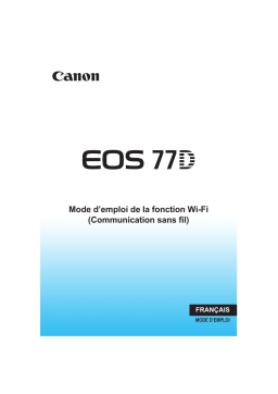 Canon EOS 77D Manuel utilisateur