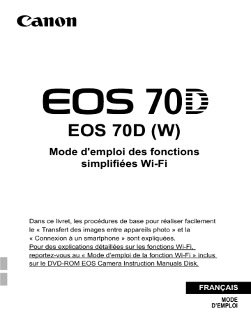 Canon EOS 70D Manuel utilisateur | Fixfr