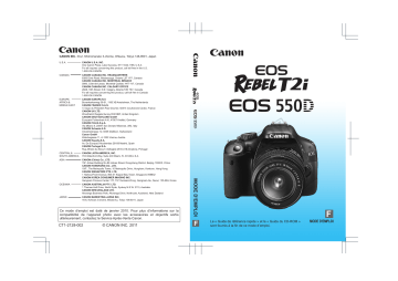 Canon EOS 550D Manuel utilisateur | Fixfr