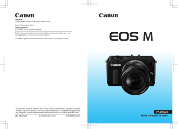 Canon EOS M Manuel utilisateur | Fixfr