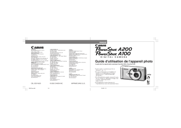 Canon PowerShot A200 Manuel utilisateur | Fixfr