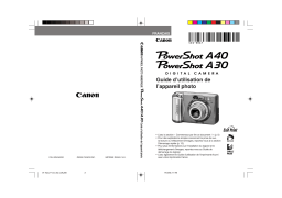 Canon PowerShot A30 Manuel utilisateur