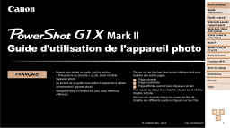 Canon PowerShot G1 X Mark II Manuel utilisateur