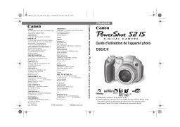 Canon Powershot S2 IS Manuel utilisateur