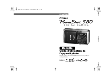 Canon Powershot S80 Manuel utilisateur | Fixfr