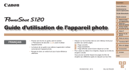 Canon PowerShot S120 Manuel utilisateur