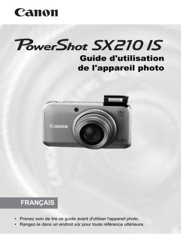 Canon PowerShot SX210 IS Manuel utilisateur | Fixfr