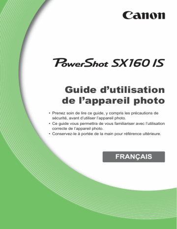 Canon PowerShot SX160 IS Manuel utilisateur | Fixfr