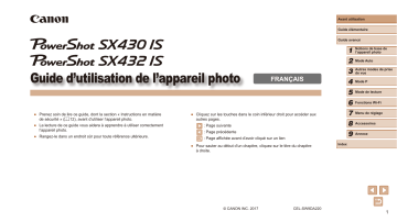 PowerShot SX430 IS | Canon PowerShot SX432 IS Manuel utilisateur | Fixfr