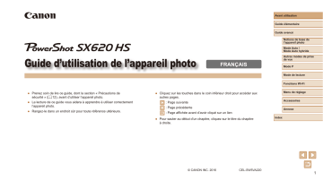 Canon PowerShot SX620 HS Manuel utilisateur | Fixfr