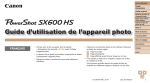 Canon PowerShot SX600 HS Manuel utilisateur
