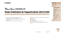 Canon PowerShot SX400 IS Manuel utilisateur