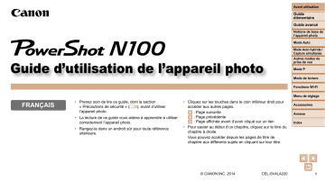 Canon PowerShot N100 Manuel utilisateur | Fixfr