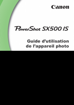 Canon PowerShot SX500 IS Manuel utilisateur