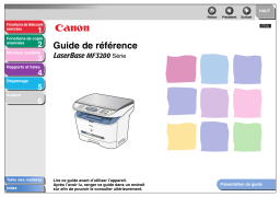 Canon LaserBase MF3240 Manuel utilisateur