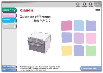 i-SENSYS MF4010 | Canon i-SENSYS MF4018 Manuel utilisateur | Fixfr