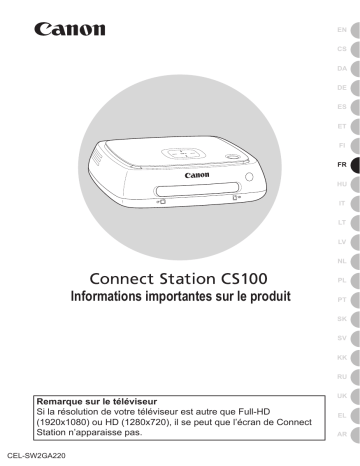 Canon Connect Station CS100 Manuel utilisateur | Fixfr