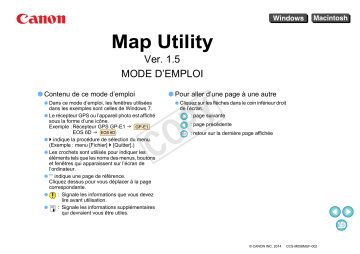 GPS RECEIVER GP-E1 | Canon GPS RECEIVER GP-E2 Manuel utilisateur | Fixfr