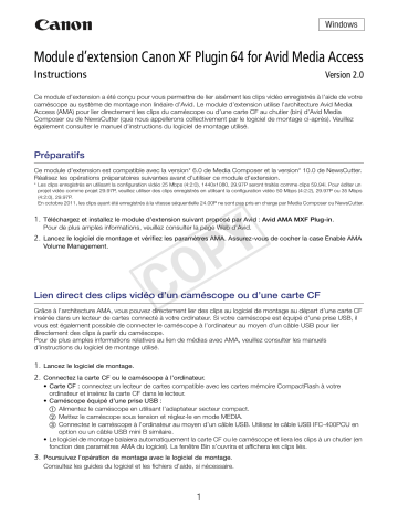 Canon EOS C300 Manuel utilisateur | Fixfr