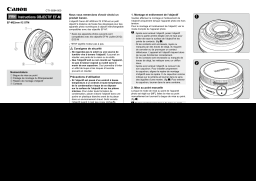 Canon EF-M 22mm f/2 STM Manuel utilisateur