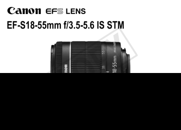 Canon EF-S 18-55mm f/3.5-5.6 IS STM Manuel utilisateur | Fixfr
