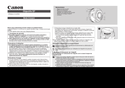 Canon EF 50mm f/1.8 STM Manuel utilisateur