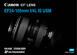 Canon EF 24-105mm f/4L IS USM Manuel utilisateur