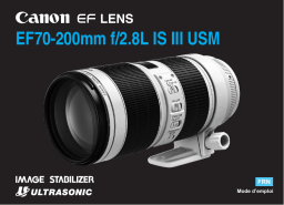 Canon EF70-200mm F2.8L IS III USM Manuel utilisateur