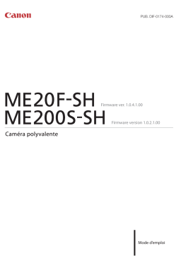 Canon ME20F-SH Manuel utilisateur