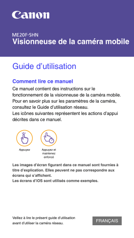 Canon ME20F-SHN Manuel utilisateur | Fixfr