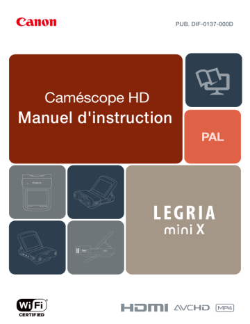 Canon LEGRIA mini X Manuel utilisateur | Fixfr