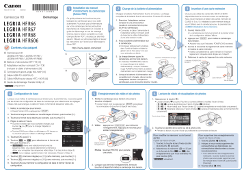 LEGRIA HF R66 | Canon LEGRIA HF R67 Manuel utilisateur | Fixfr