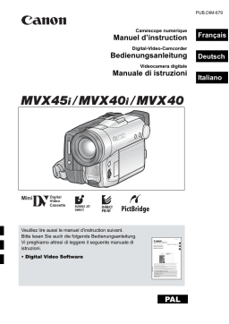 Canon MVX40 Manuel utilisateur