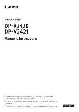 Canon DP-V2421 Manuel utilisateur