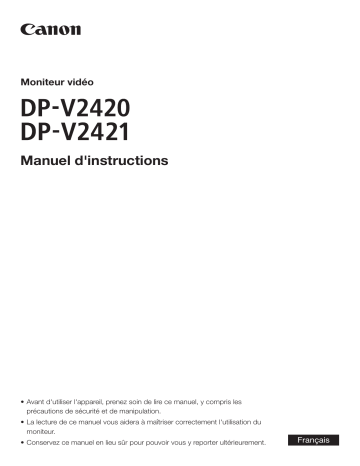 Canon DP-V2421 Manuel utilisateur | Fixfr