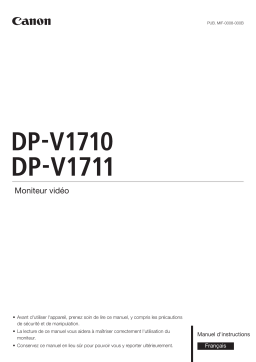 Canon DP-V1710 Manuel utilisateur