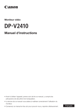 Canon DP-V2410 Manuel utilisateur