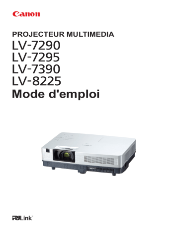 LV-7290 | Canon LV-7295 Manuel utilisateur | Fixfr